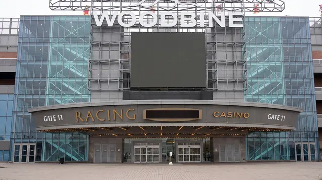 Gate 11 doors at plaza level, Woodbine casino