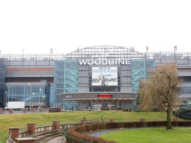 Woodbine casino building across the lawn